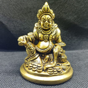 Super Fine Quality Pure Brass Kuber Idol Statue, Hindu Religion God Sculpture, God of Wealth
