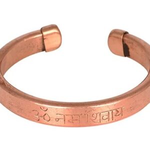 Sanded cuff Unisex Bracelet With Engraved & Om Namah Shivay, Spiritual Cuff Kada