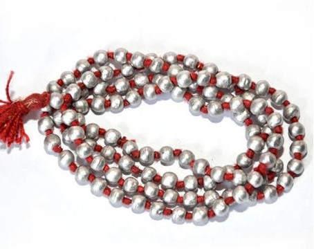 Parad Mala 100% Original Mercury Made 108 Beads Mala / Mercury Mala for Tibetan Meditation Prayer Japa