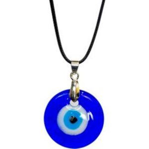Evil Eye Protection Pendant with Black Cord